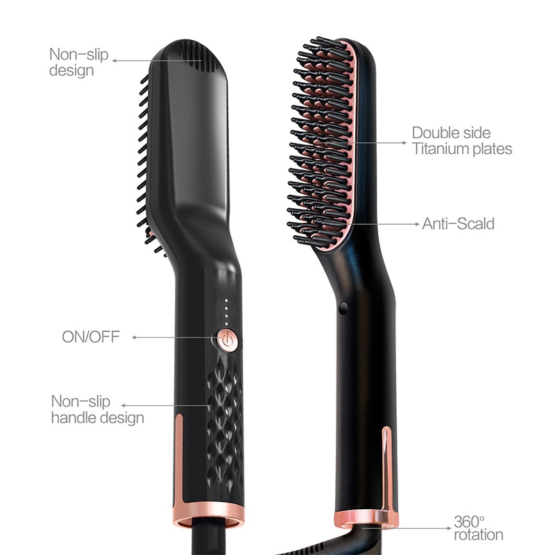 Electric Hair & Beard Straightening Comb by HitMyNeed
