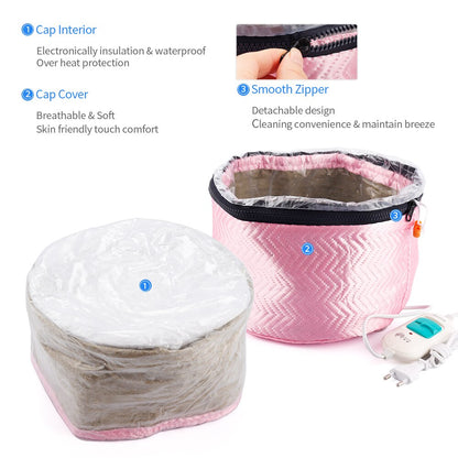 Electric Hair Steamer Cap for Deep Conditioning by HitMyNeed