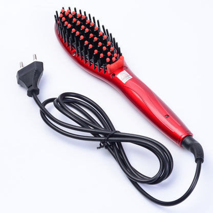 Electric Hair Straightening Brush with Ceramic Plates by HitMyNeed