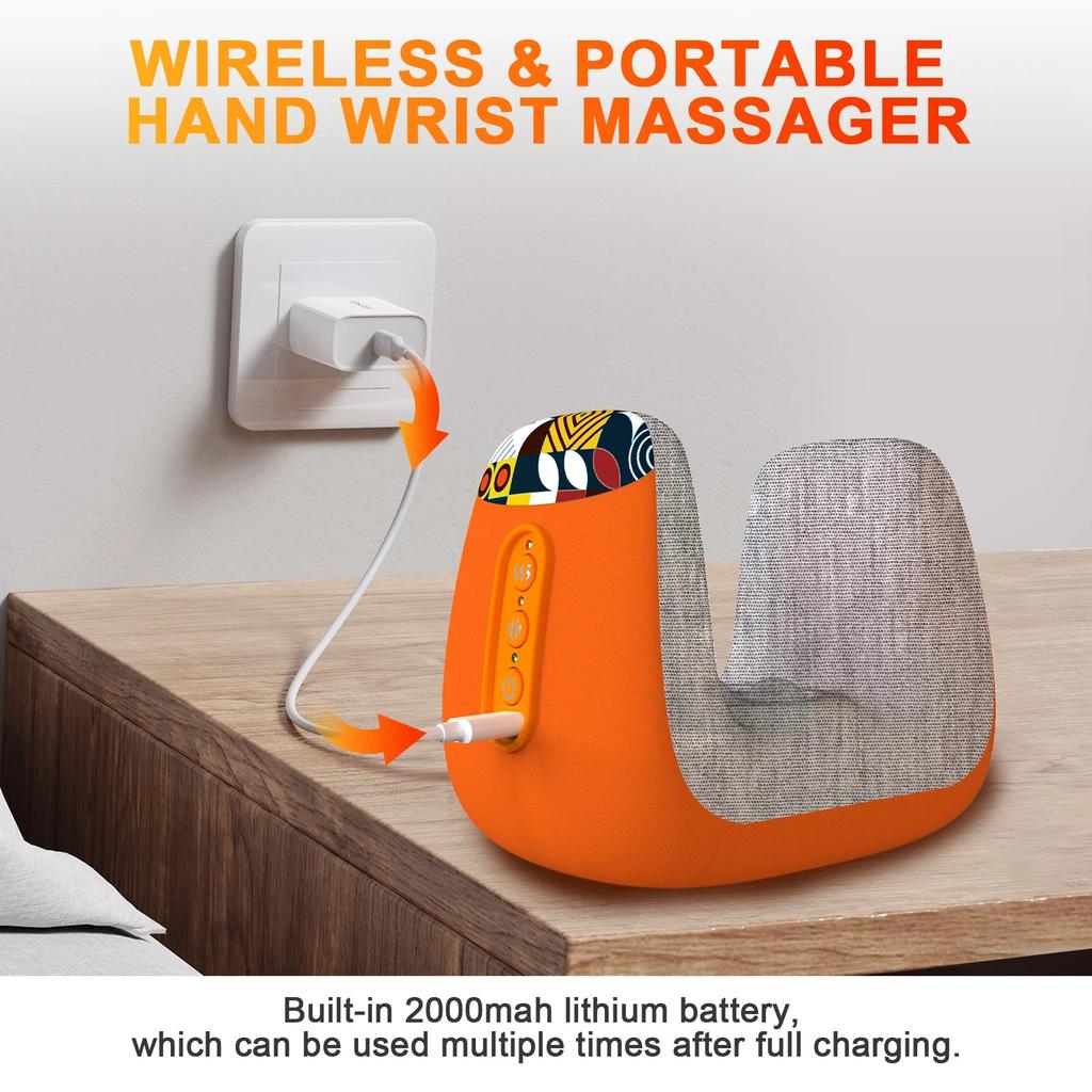 Electric Hand Massager with Heat & Air Compression by HitMyNeed