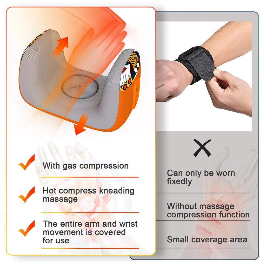 Electric Hand Massager with Heat & Air Compression by HitMyNeed