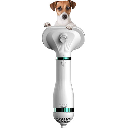 Electric Handheld Dog Hair Dryer with Brush by HitMyNeed