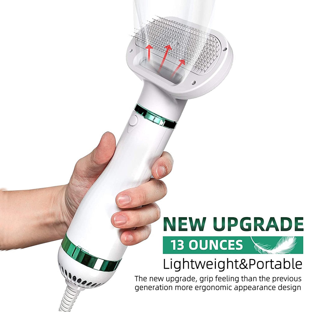 Electric Handheld Dog Hair Dryer with Brush by HitMyNeed