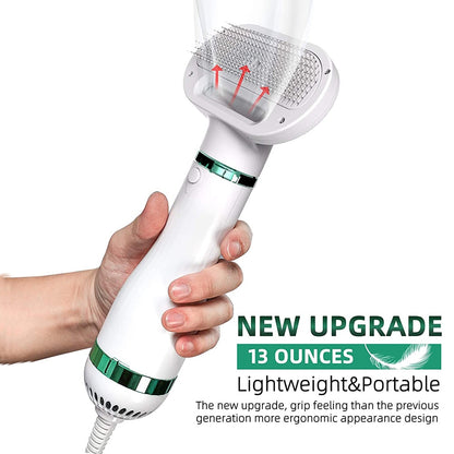 Electric Handheld Dog Hair Dryer with Brush by HitMyNeed