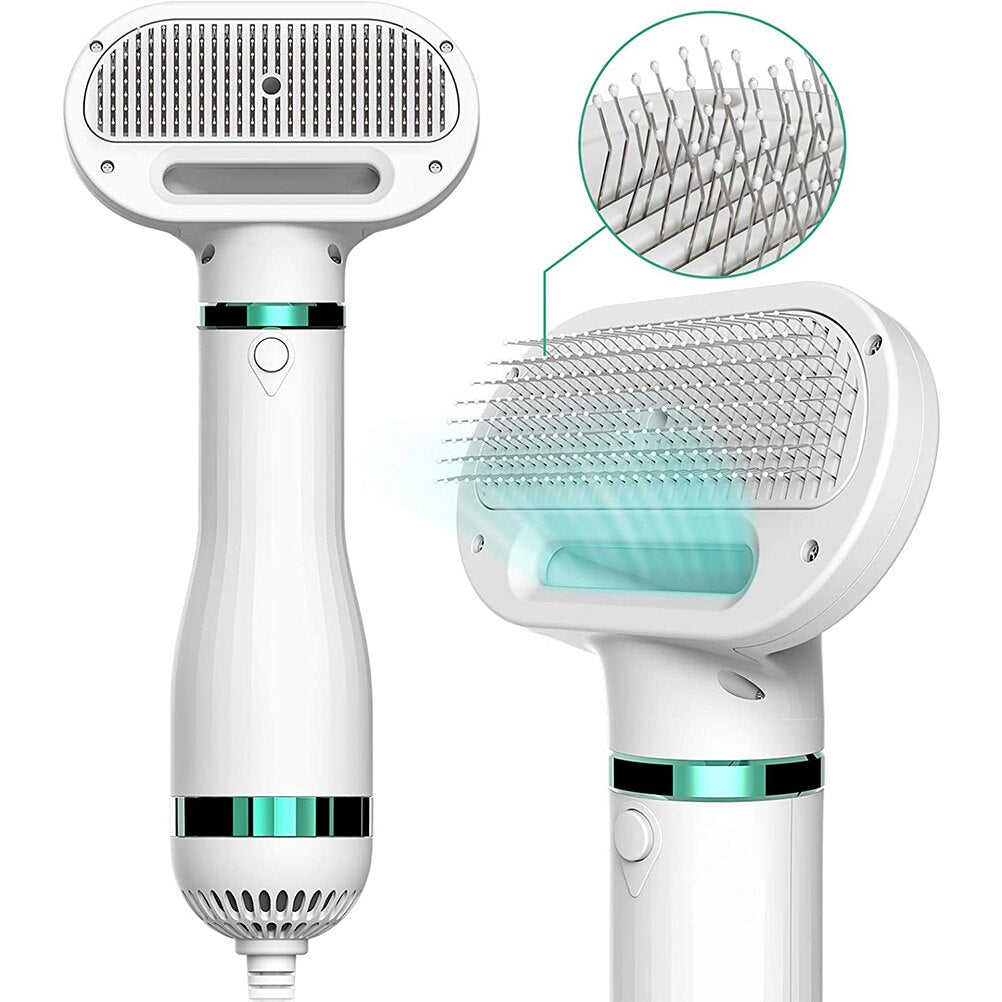 Electric Handheld Dog Hair Dryer with Brush by HitMyNeed