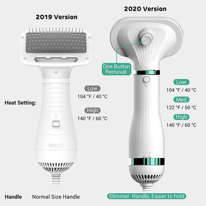 Electric Handheld Dog Hair Dryer with Brush by HitMyNeed