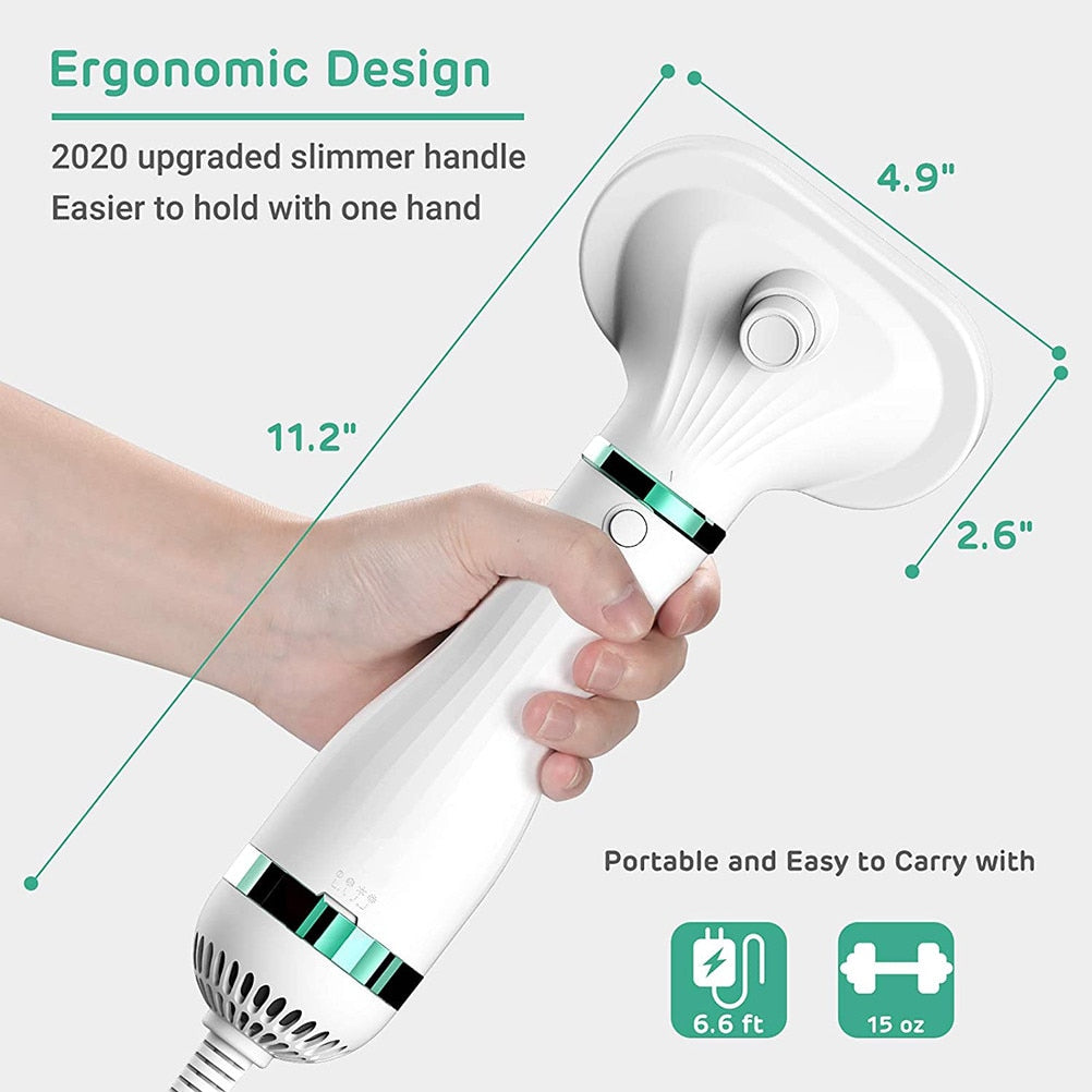 Electric Handheld Dog Hair Dryer with Brush by HitMyNeed