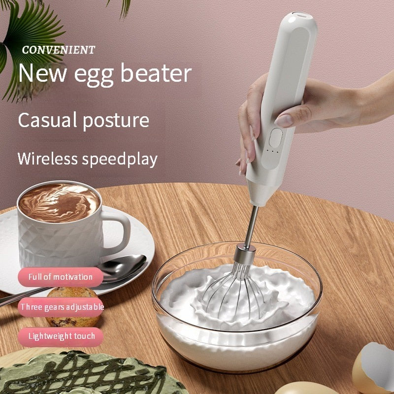 Electric Handheld Milk Frother & Egg Beater by HitMyNeed