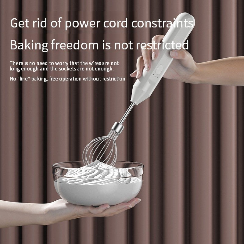 Electric Handheld Milk Frother & Egg Beater by HitMyNeed