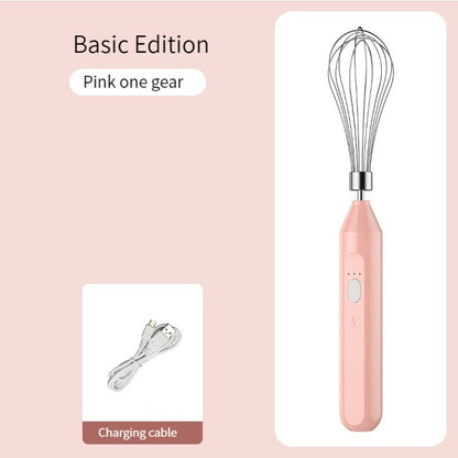 Electric Handheld Milk Frother & Egg Beater pink by HitMyNeed