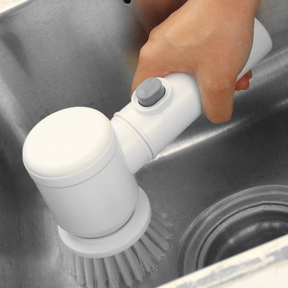 Electric Handheld Scrubber with 3 Brush Heads by HitMyNeed