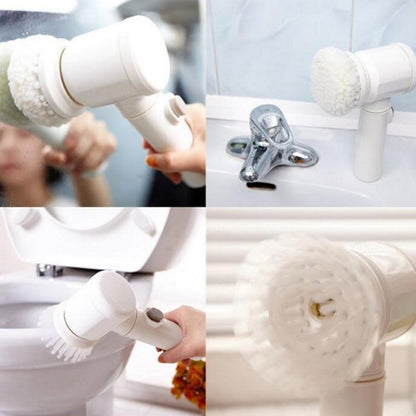 Electric Handheld Scrubber with 3 Brush Heads by HitMyNeed