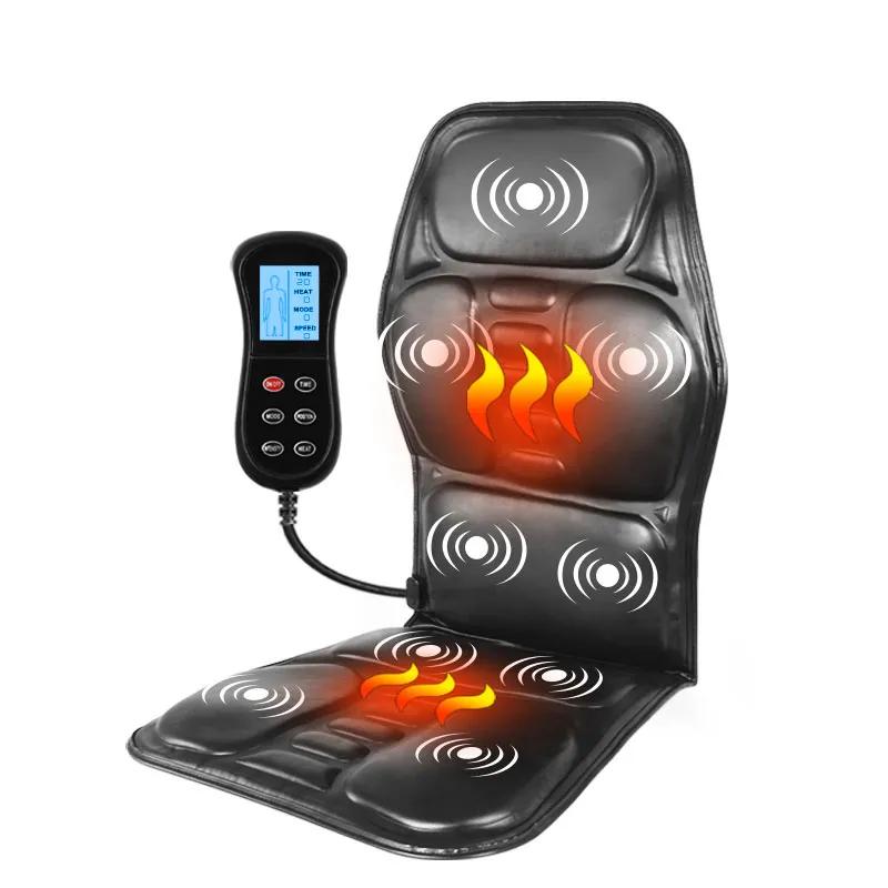 Electric Heated Back and Seat Massage Cushion by HitMyNeed