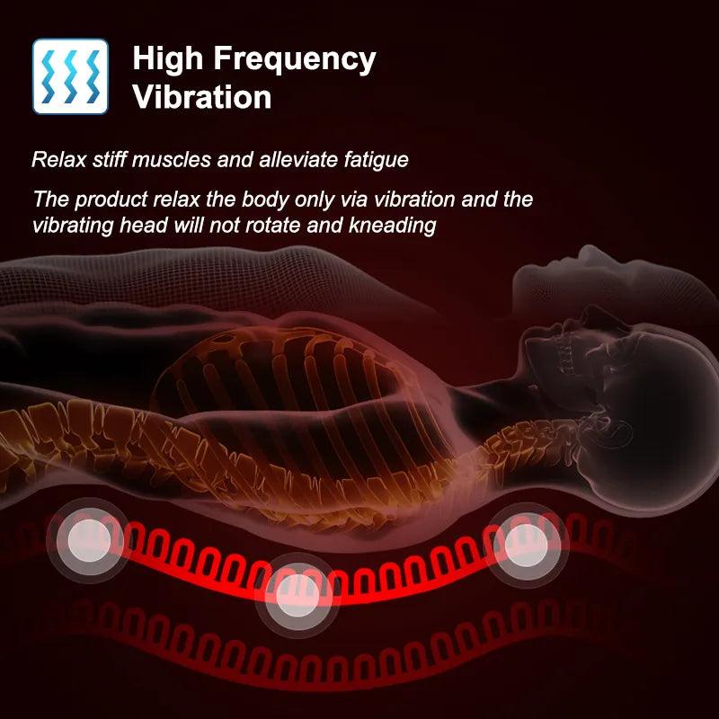 Electric Heated Back and Seat Massage Cushion by HitMyNeed
