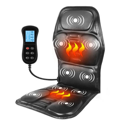 Electric Heated Back and Seat Massage Cushion eu-plug b by HitMyNeed