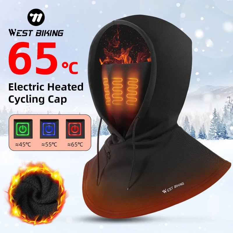 Electric Heated Cycling Balaclava Winter Face Mask by HitMyNeed