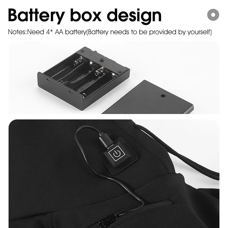 Electric Heated Cycling Balaclava Winter Face Mask by HitMyNeed