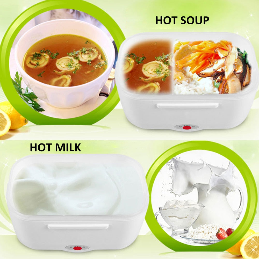 Electric Heated Lunch Box Portable Food Container by HitMyNeed