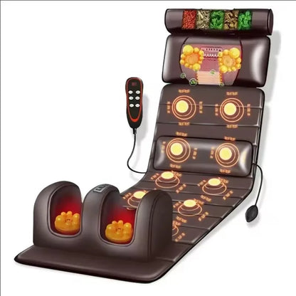 Electric Heating Massage Mattress for Full Body Relief by HitMyNeed