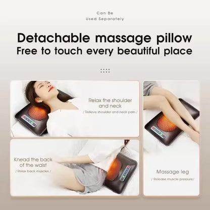 Electric Heating Massage Mattress for Full Body Relief by HitMyNeed