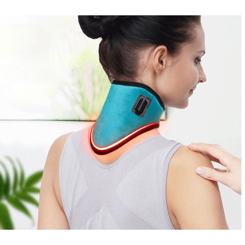 Electric Heating Neck Brace for Cervical Pain Relief by HitMyNeed