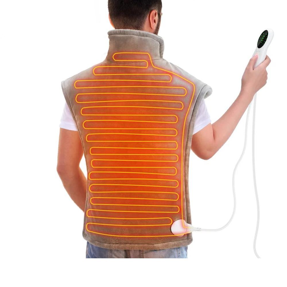 Electric Heating Pad Vest for Neck, Shoulders & Back by HitMyNeed