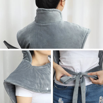 Electric Heating Pad Vest for Neck, Shoulders & Back by HitMyNeed