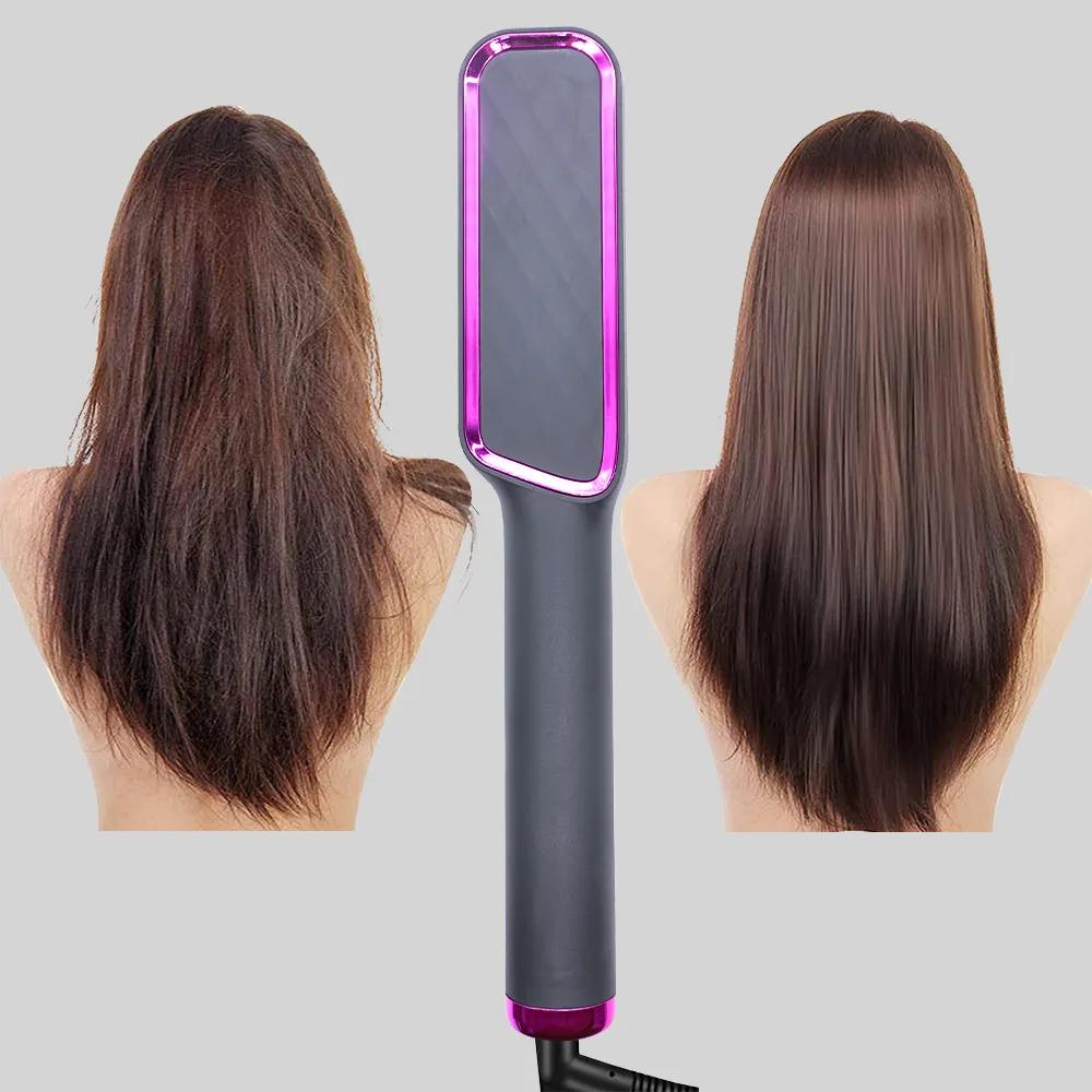 Electric Hot Comb Ionic Hair Straightening Brush by HitMyNeed