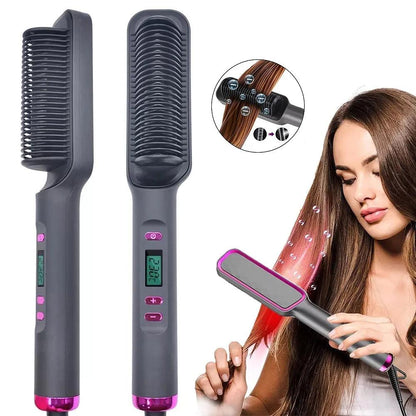 Electric Hot Comb Ionic Hair Straightening Brush by HitMyNeed