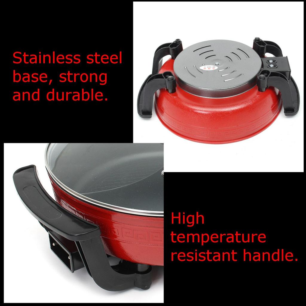 Electric Hot Pot Cooker with Dual Divider, 6L by HitMyNeed