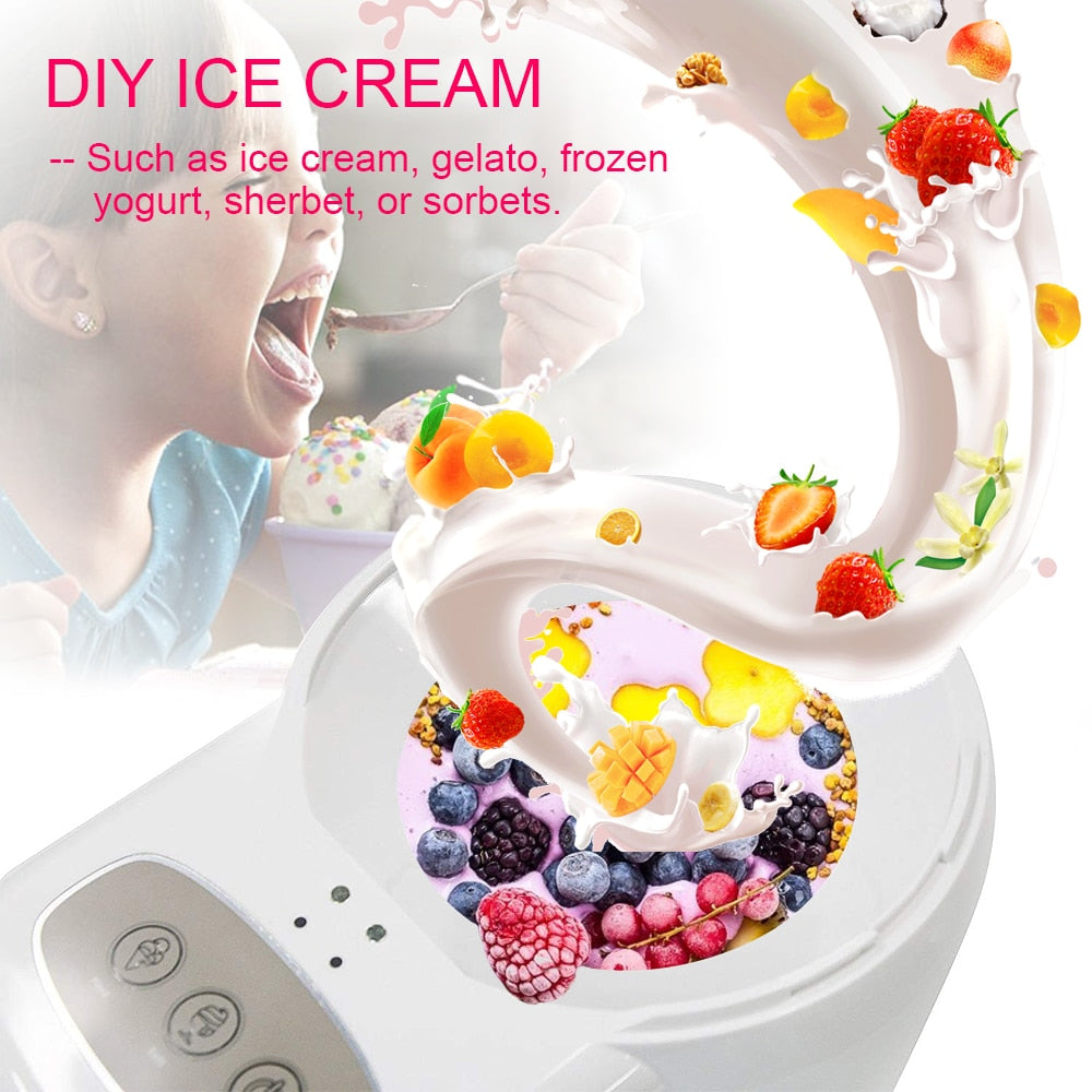 Electric Ice Cream Maker Machine 700ml 220V by HitMyNeed