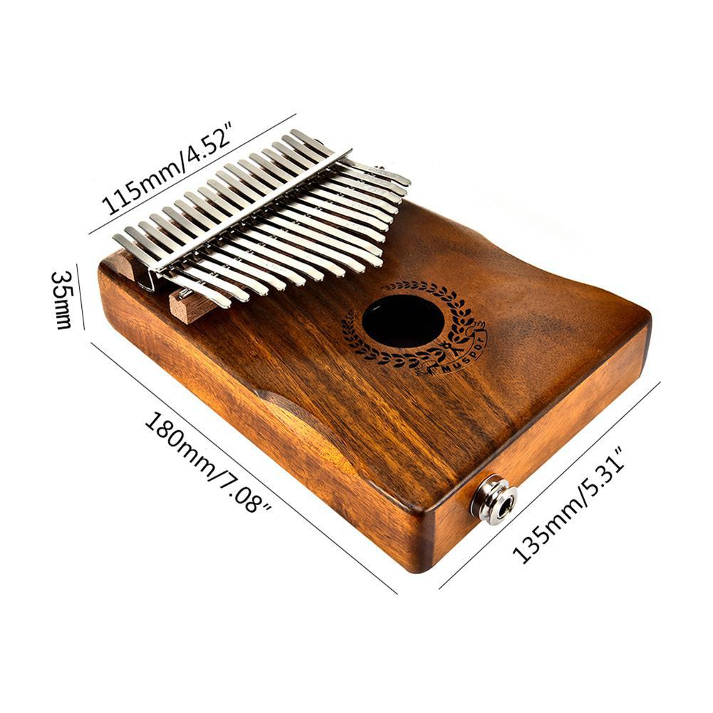 Electric Kalimba 17-Key Wood Thumb Piano by HitMyNeed