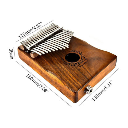 Electric Kalimba 17-Key Wood Thumb Piano by HitMyNeed