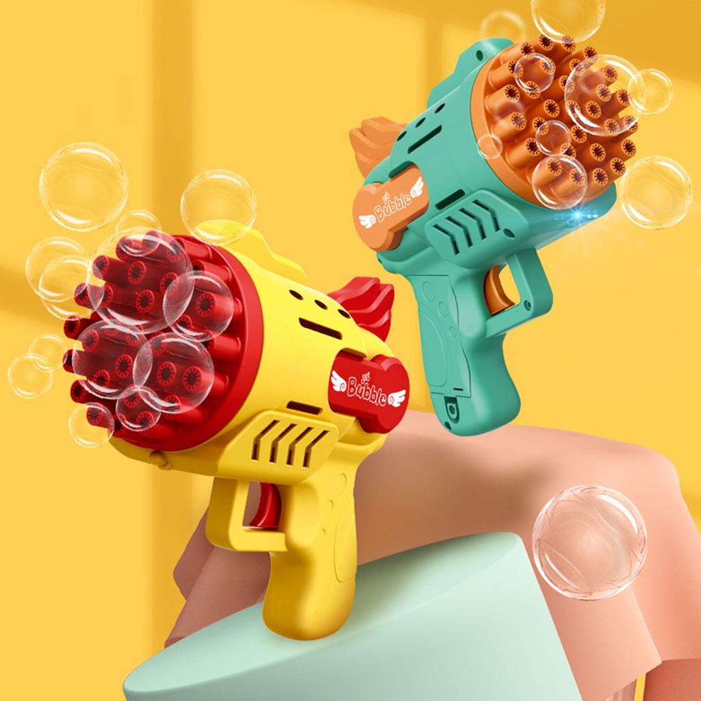 Electric LED Bubble Gun Rocket Toy for Kids by HitMyNeed