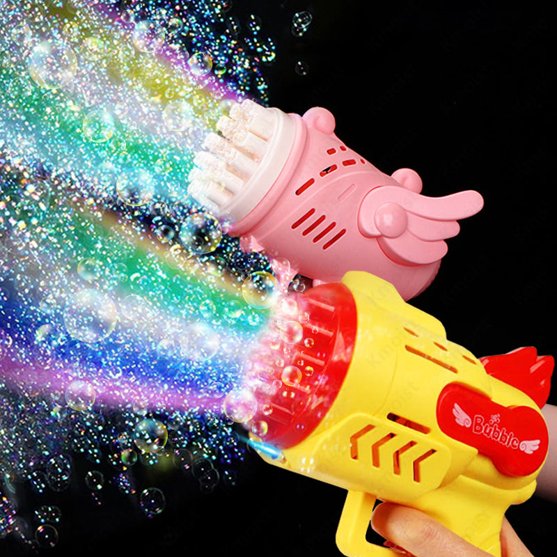 Electric LED Bubble Gun Rocket Toy for Kids by HitMyNeed