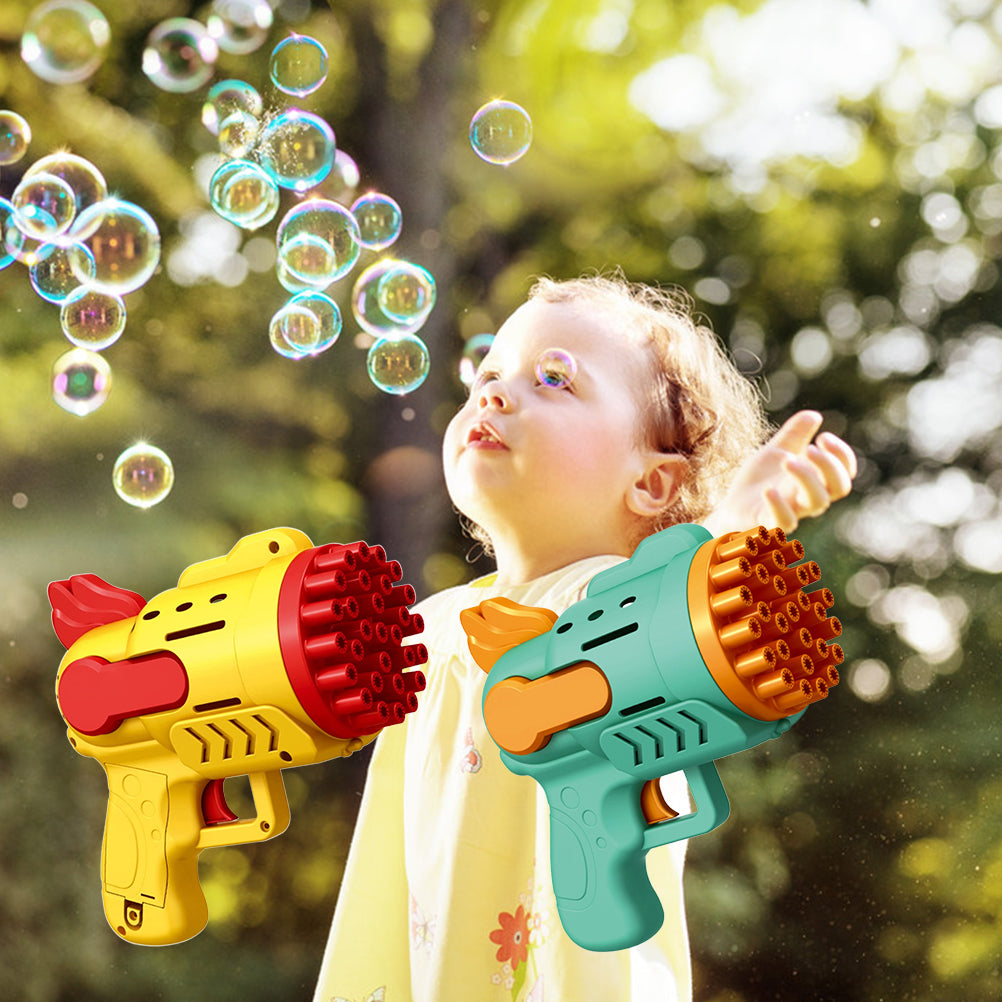 Electric LED Bubble Gun Rocket Toy for Kids by HitMyNeed