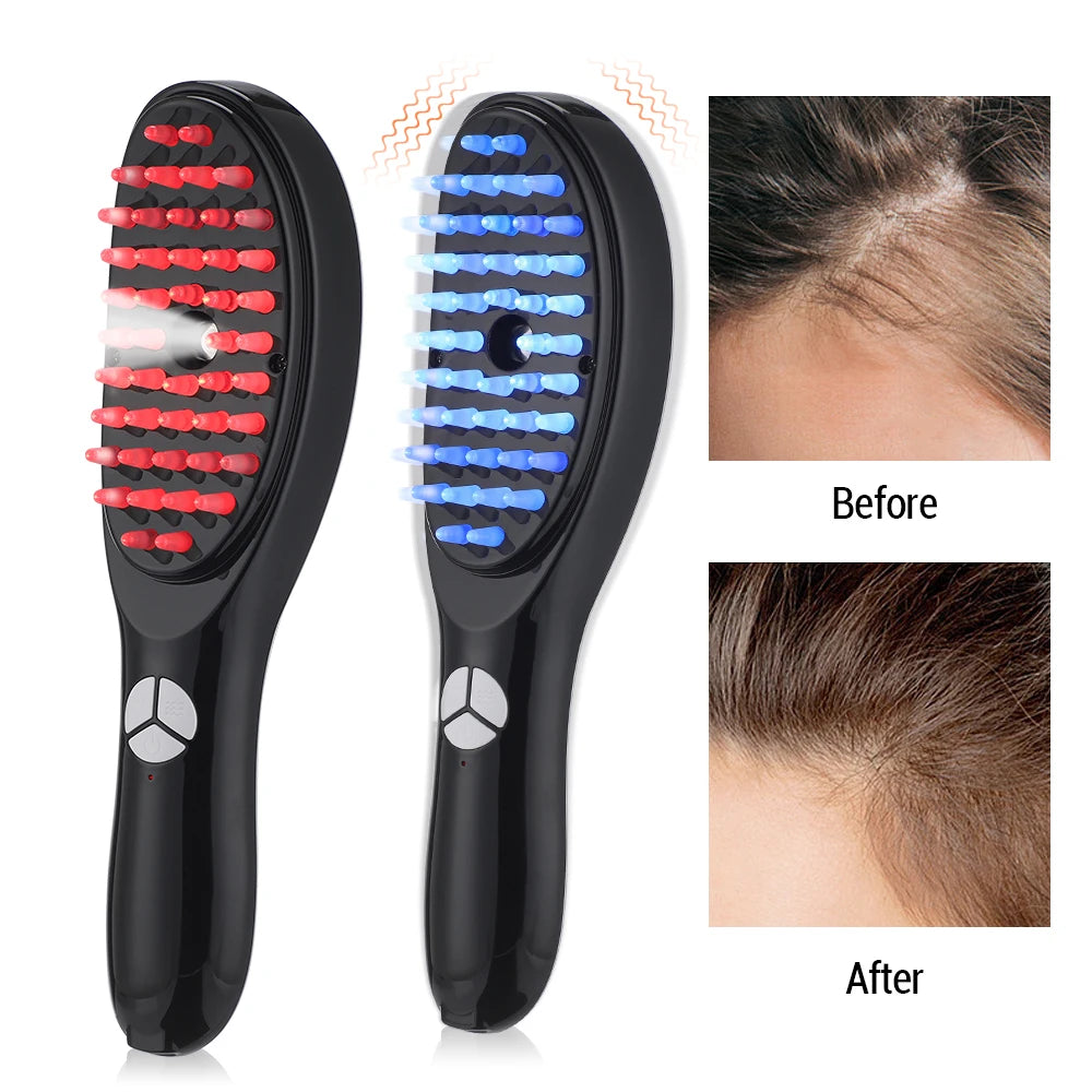 Electric LED Scalp Massage Comb with Atomizer by HitMyNeed