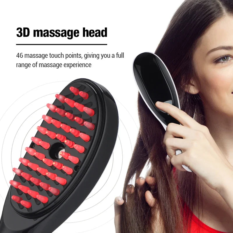 Electric LED Scalp Massage Comb with Spray & Vibration by HitMyNeed