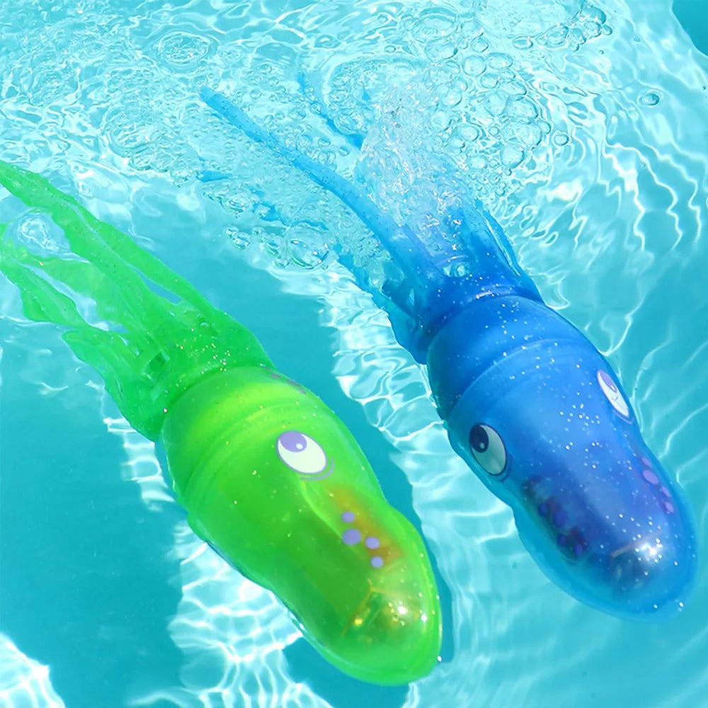 Electric Light Up Squid & Fish Bath Toy Set by HitMyNeed