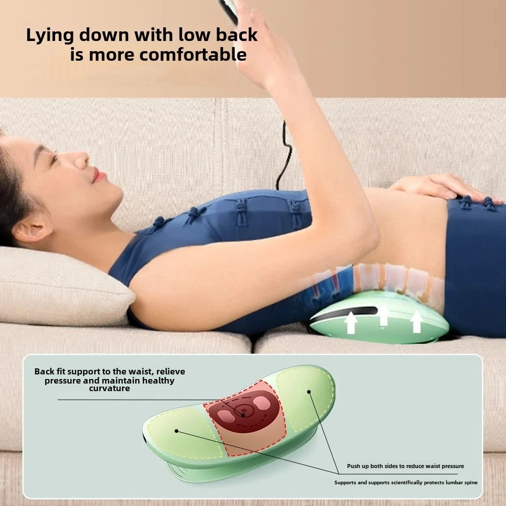 Electric Lumbar Traction Massager with Vibration by HitMyNeed