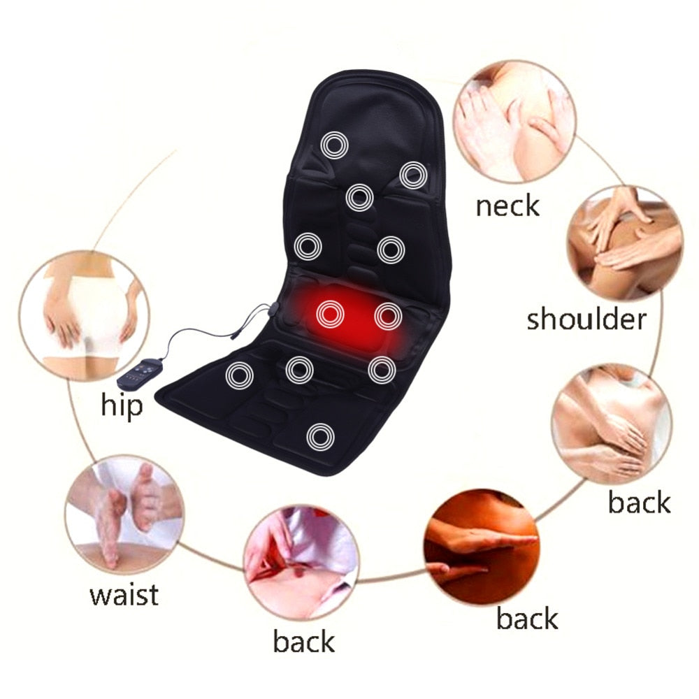 Electric Massage Chair Cushion with Heat by HitMyNeed