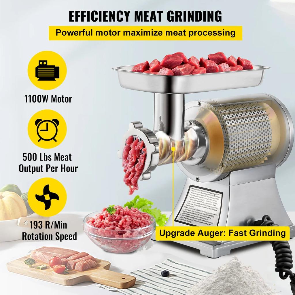 Electric Meat Grinder 850W or 1100W Commercial Use by HitMyNeed