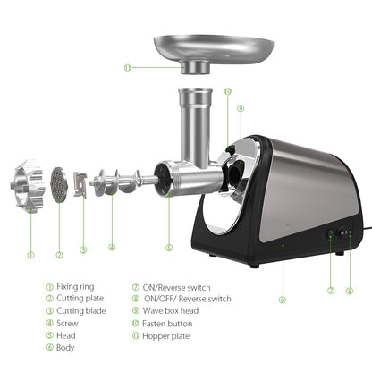 Electric Meat Grinder & Sausage Maker 1.8kg/min by HitMyNeed