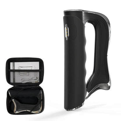 Electric Microcurrent Guasha Fascia Massager black by HitMyNeed