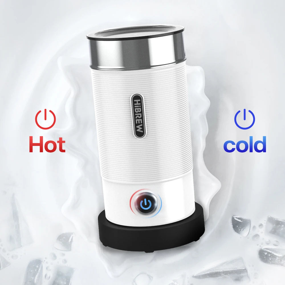 Electric Milk Frother & Warmer for Hot and Cold Drinks by HitMyNeed