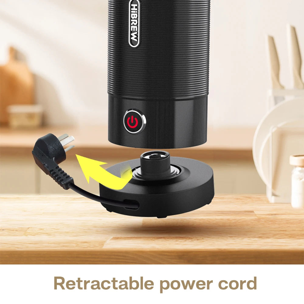 Electric Milk Frother & Warmer for Hot and Cold Drinks by HitMyNeed