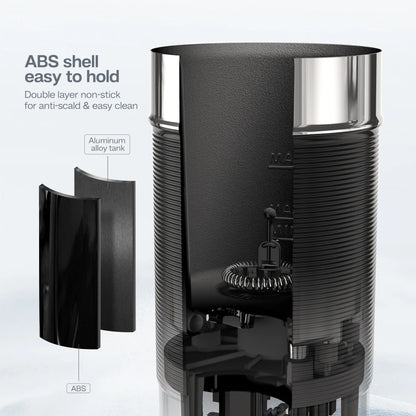 Electric Milk Frother & Warmer for Hot and Cold Drinks by HitMyNeed