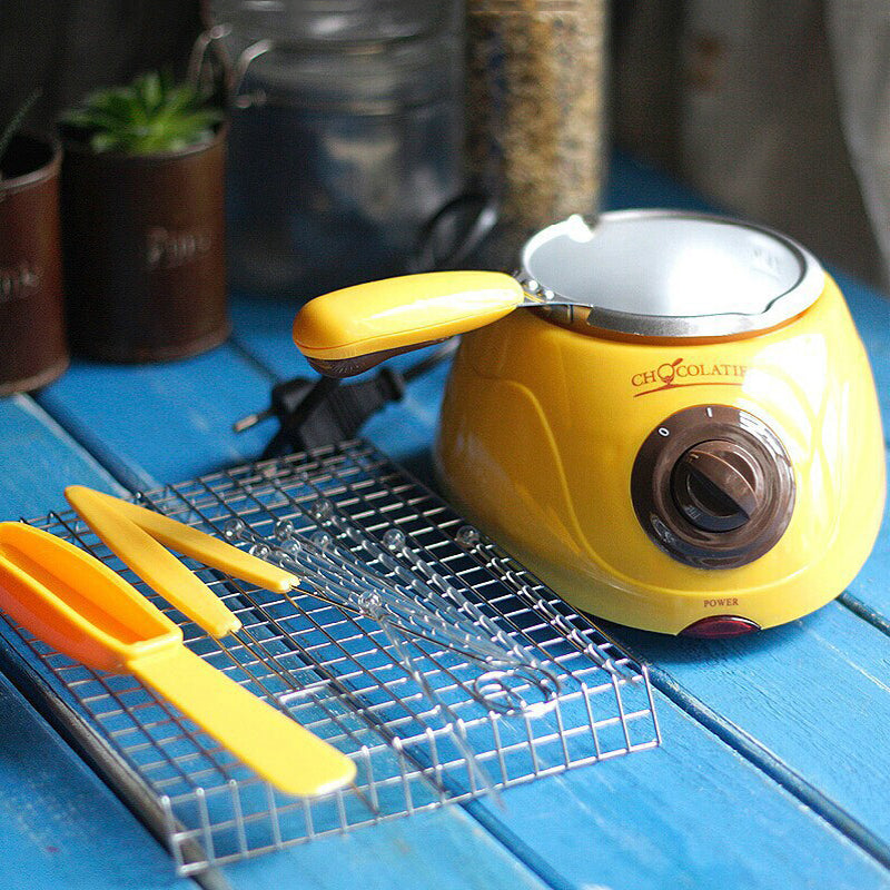 Electric Mini Chocolate Melting Pot Fondue Set by HitMyNeed