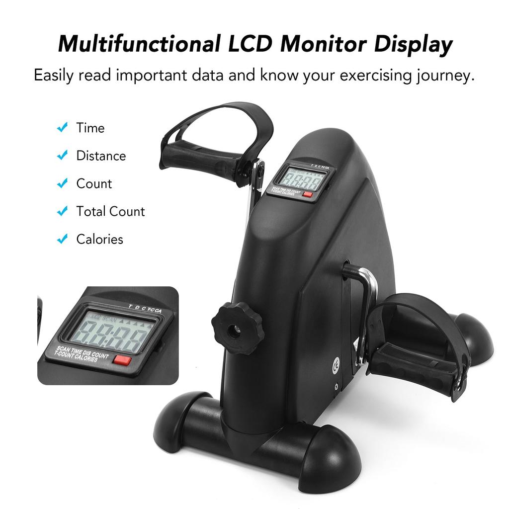 Electric Mini Pedal Exercise Bike with LCD Display by HitMyNeed