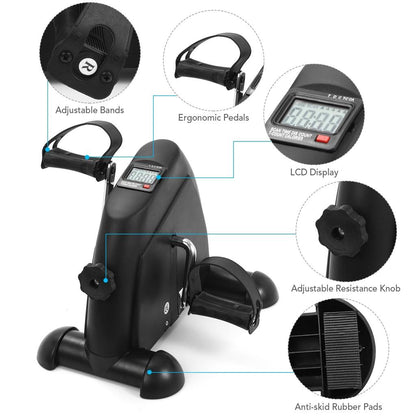 Electric Mini Pedal Exercise Bike with LCD Display by HitMyNeed